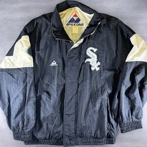 Vintage 90s Apex One Chicago White Sox MLB Full Zip Jacket Mens Size Large